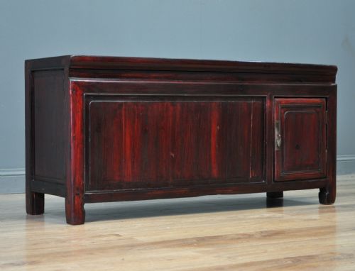 attractive vintage oriental ottoman storage trunk bench blanket toy box