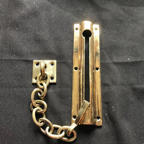 victorian brass night door chain