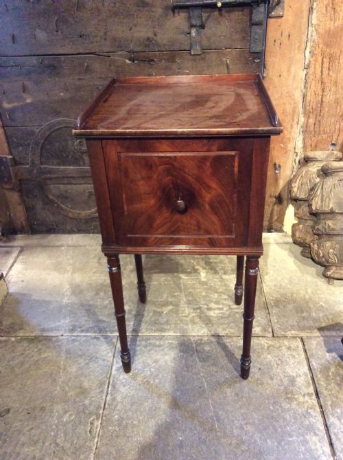 regency mahogany bedside cabinet