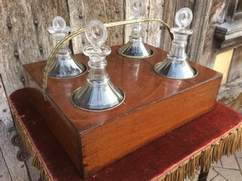 an 18thc mahogany irish tantalus