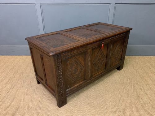 17th century oak coffer