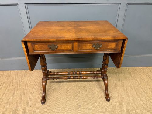 burr walnut sofa table