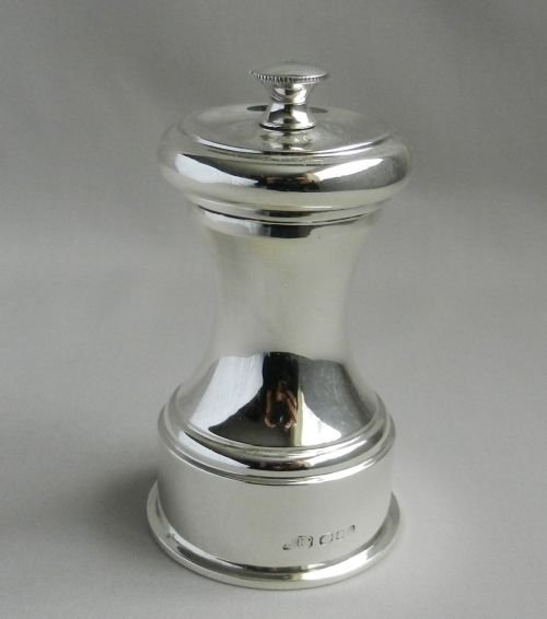 silver pepper mill