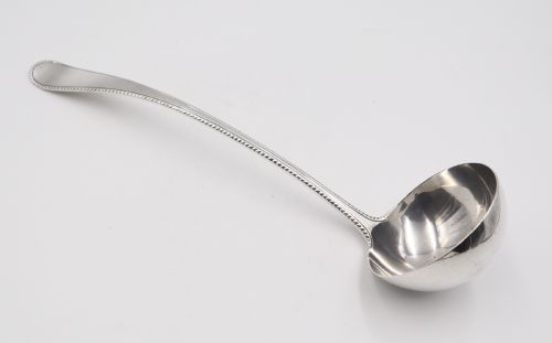 antique silver soup ladle