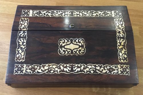 c19th rosewood writing slope