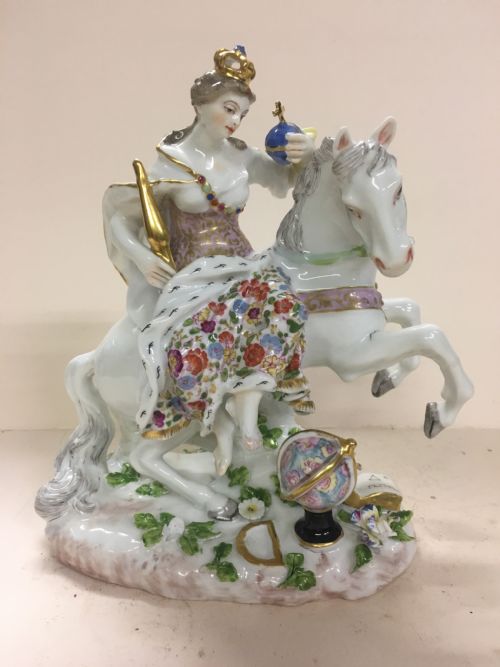 c19th porcelain figure of catherine the great