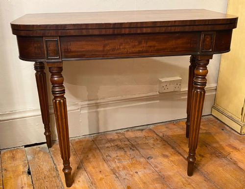 regency card table in the manner of gillows