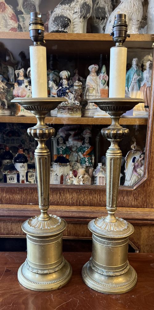 pair of classical style table lamps