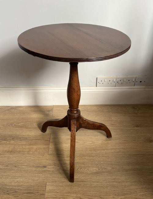 c19th oak tripod table