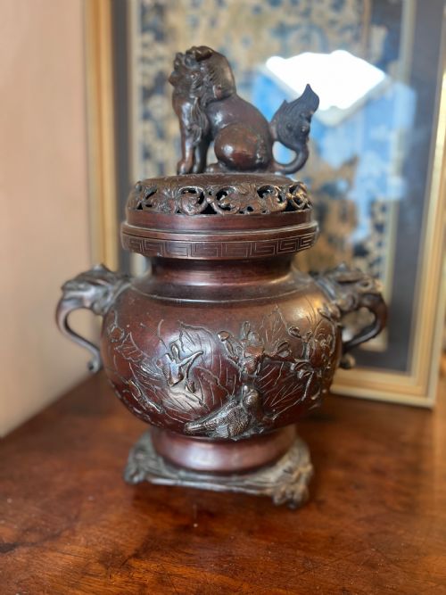 c1900 bronze japanese censor