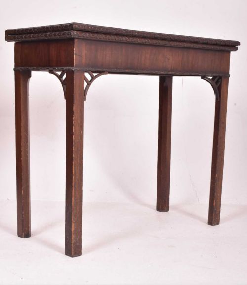 c18th concertina action chippendale card table