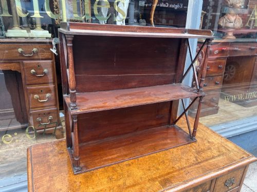 georgian mahogany wall shelves