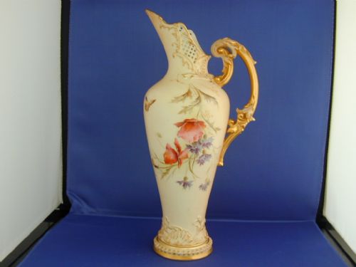 royal worcester ewer signed edward raby