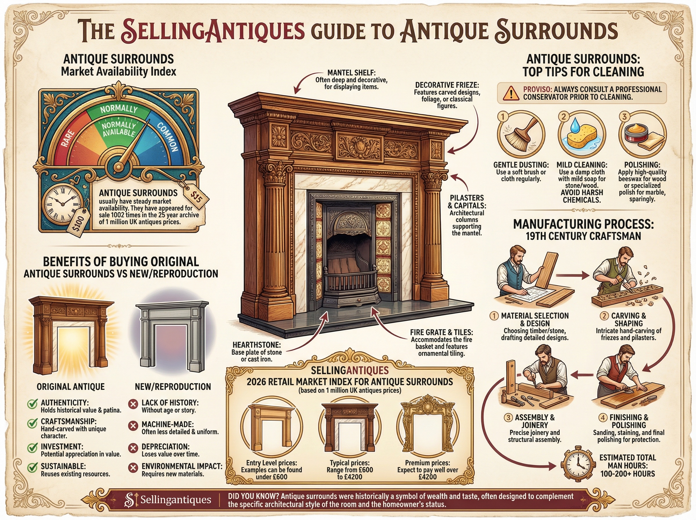 Antique Surrounds from 46 Shops
