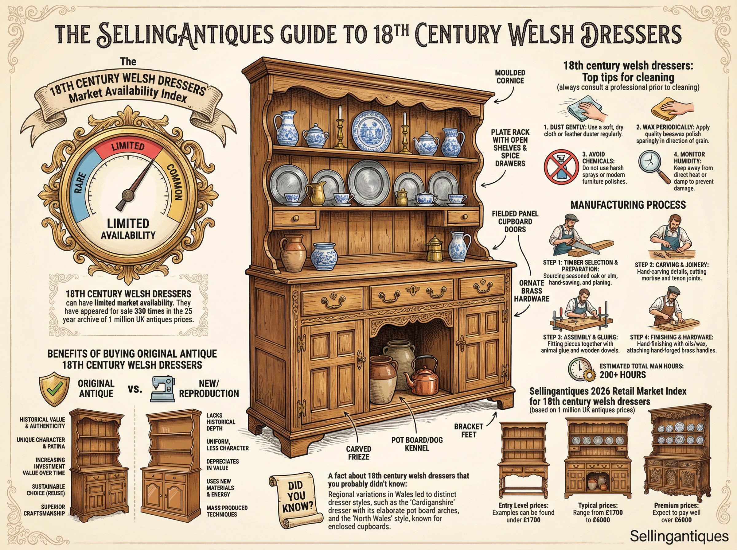 18th Century Welsh Dressers Guide Infographic