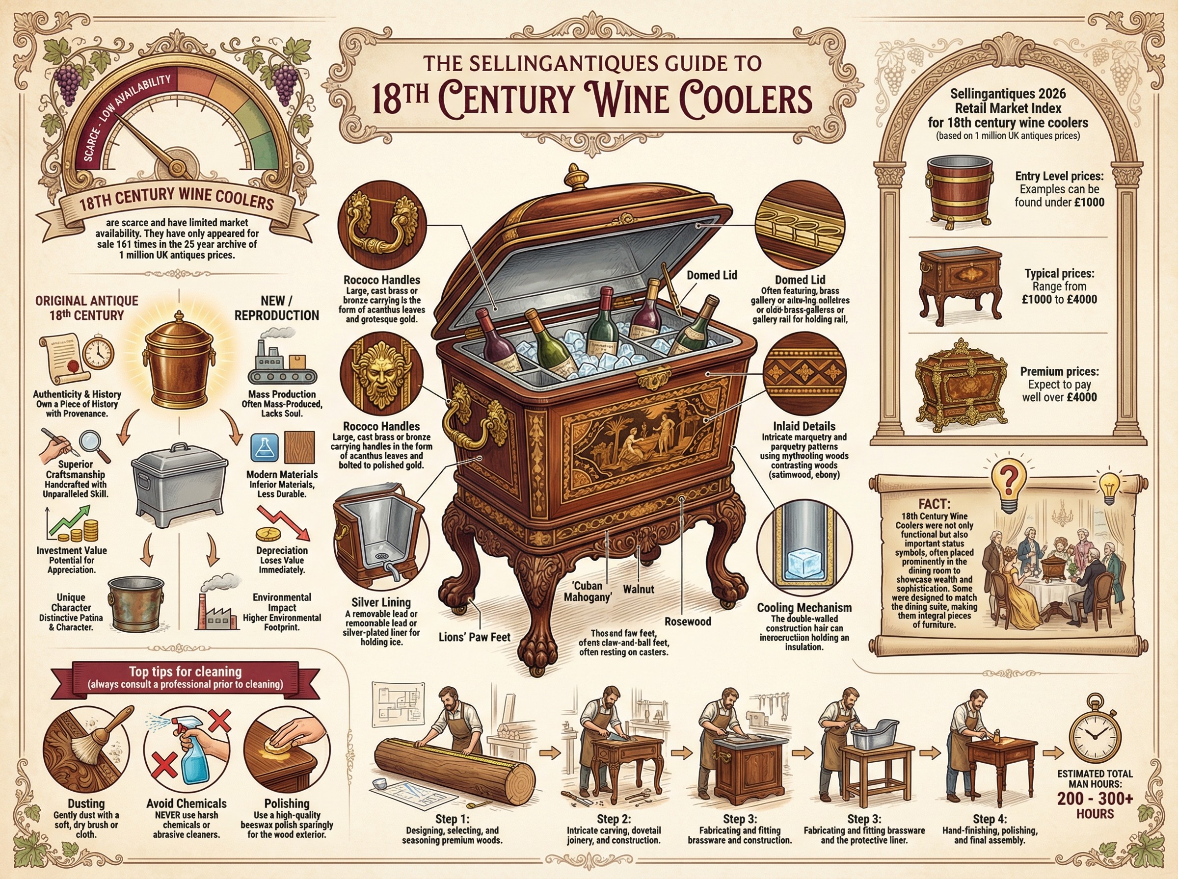 18th Century Wine Coolers Guide Infographic