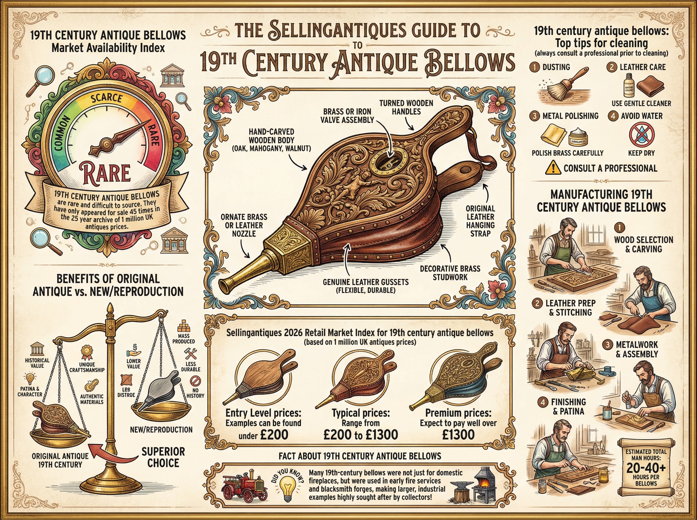 Bellows Guide The Sellingantiques Guide to 19th Century Antique Bellows