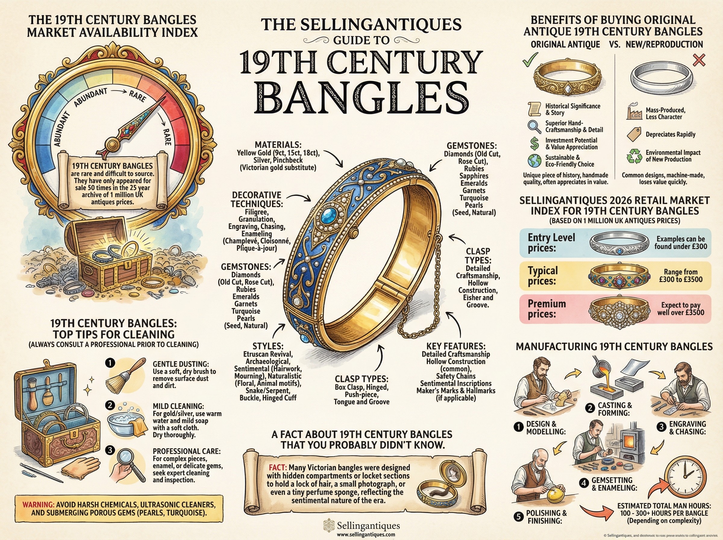 19th Century Bangles Guide Infographic