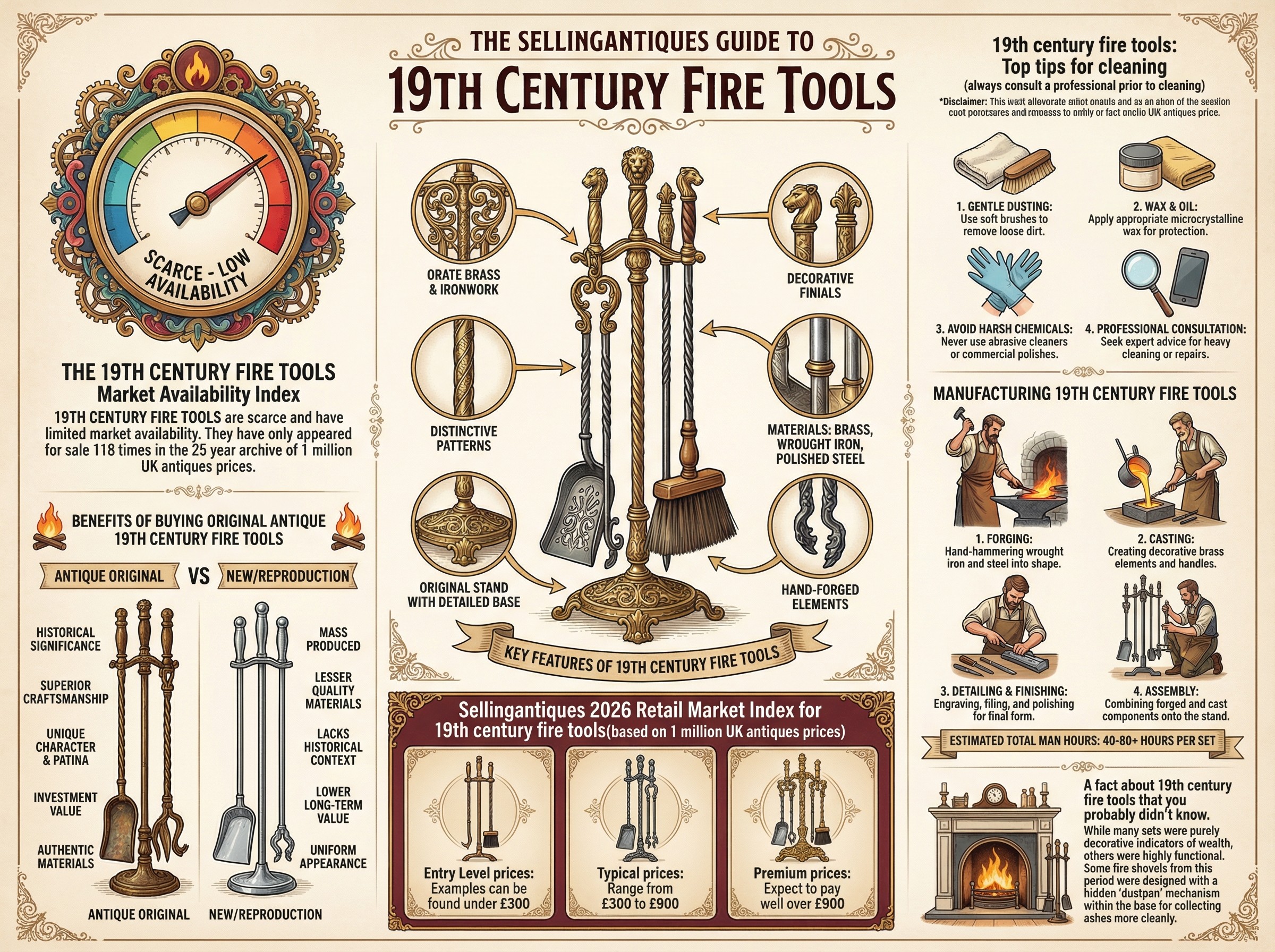 The Sellingantiques Guide to 19th Century Fire Tools