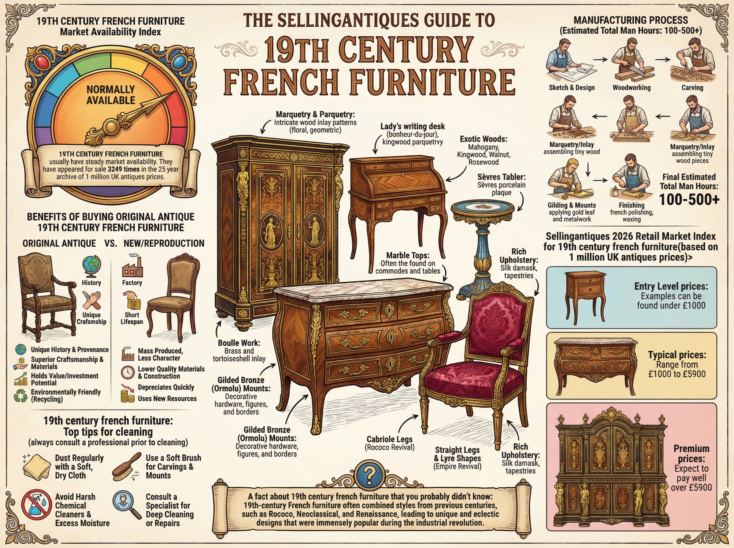 19th Century French Furniture Guide Infographic