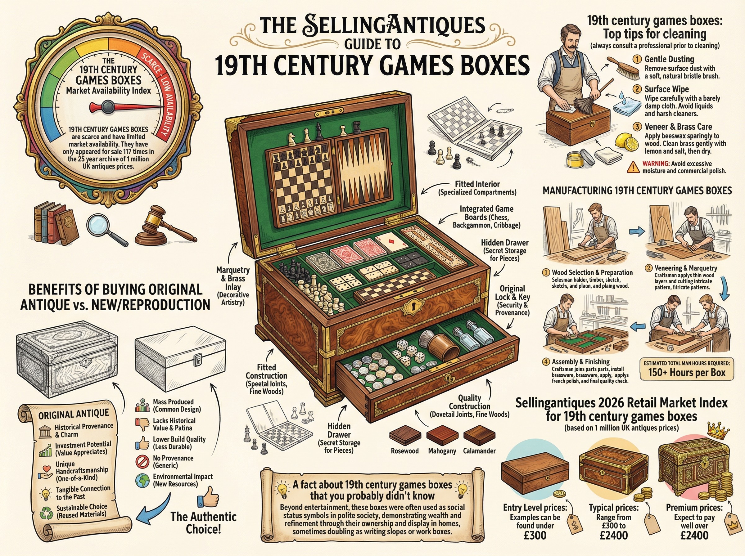19th Century Games Boxes Guide Infographic