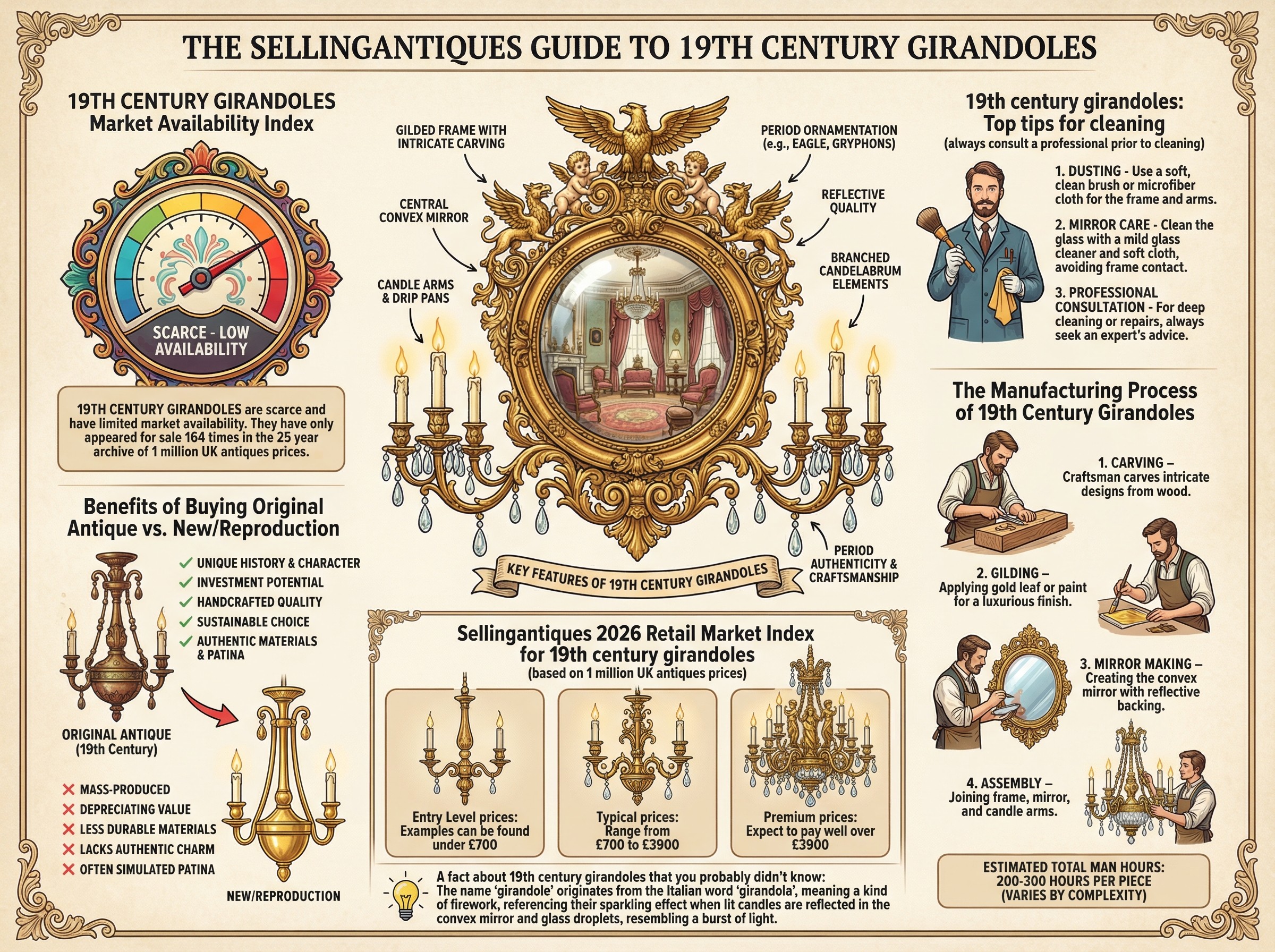 19th Century Girandoles Guide Infographic