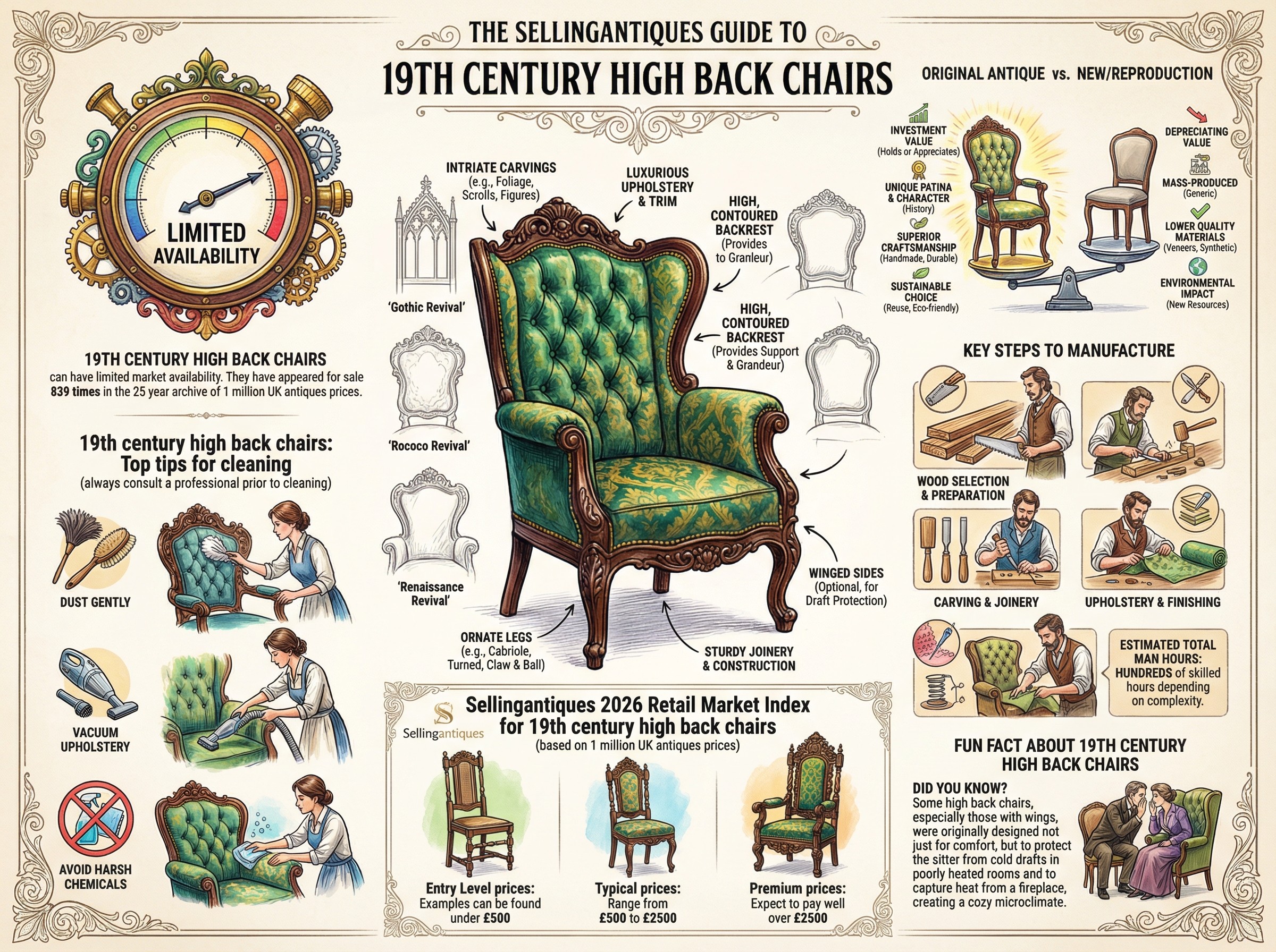 The Sellingantiques Guide to 19th Century High Back Chairs