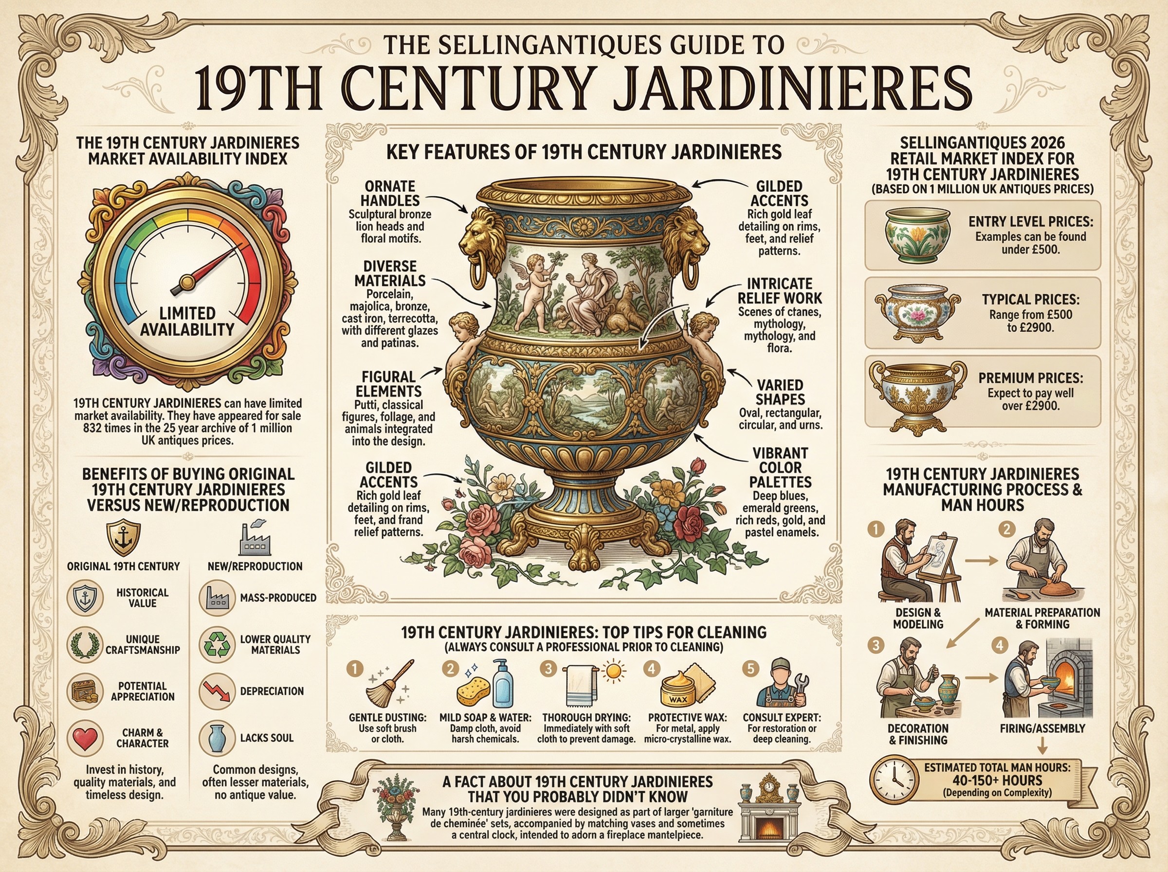 19th Century Jardinieres Guide Infographic