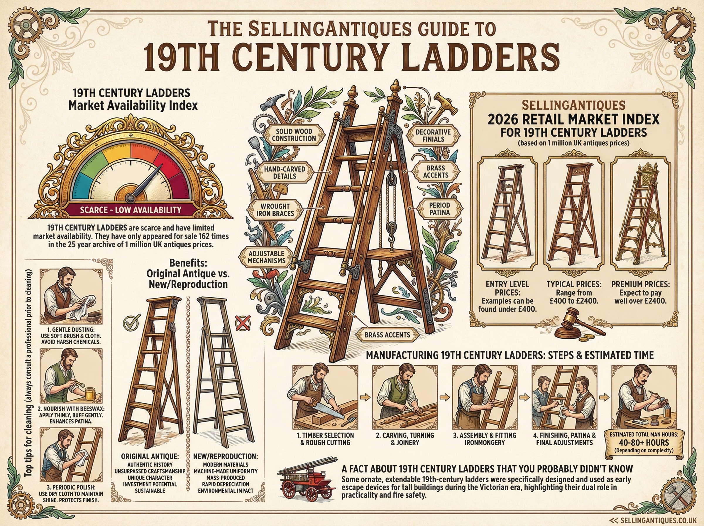 19th Century Ladders Guide Infographic