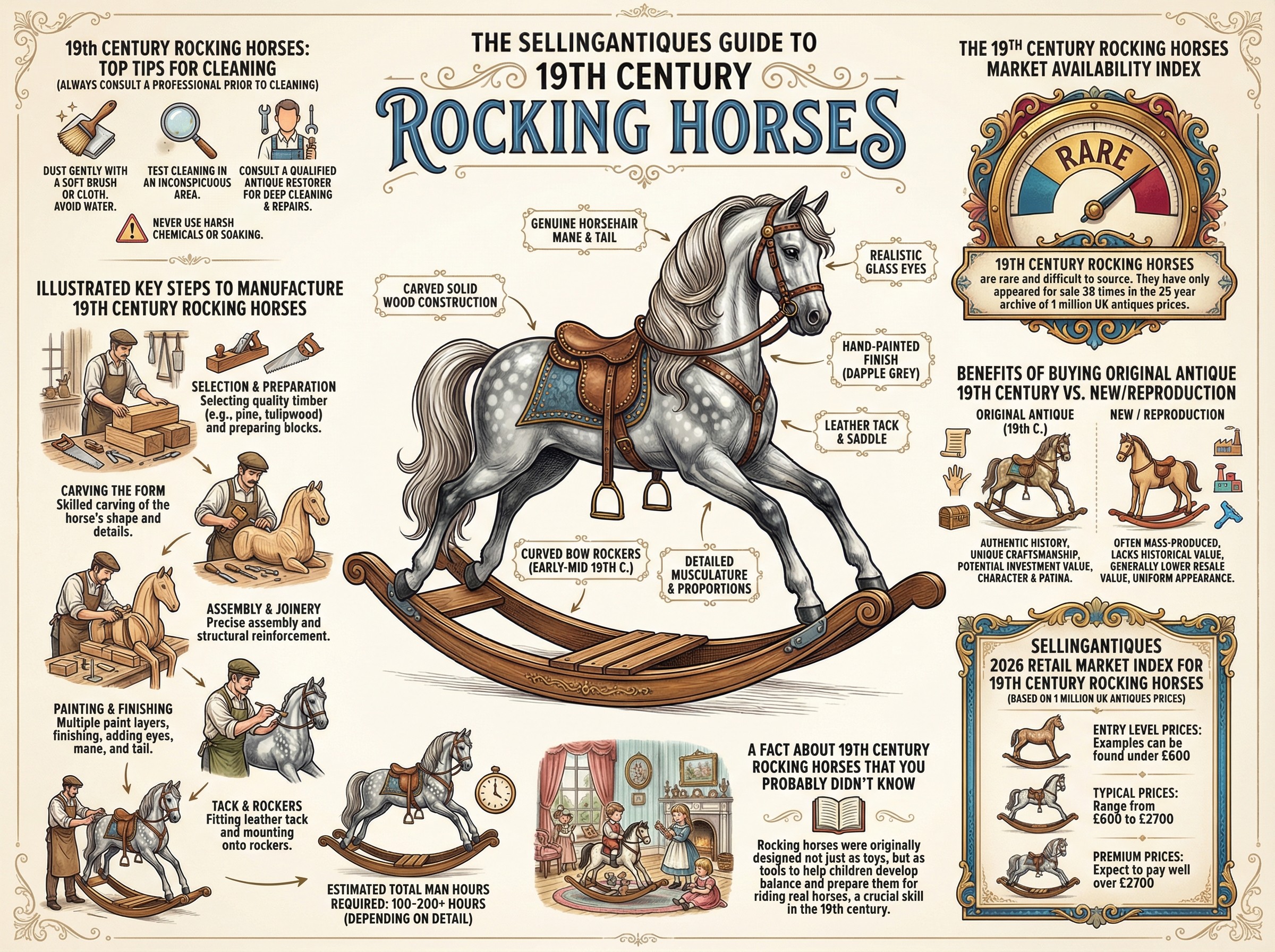 19th Century Rocking Horses Guide Infographic