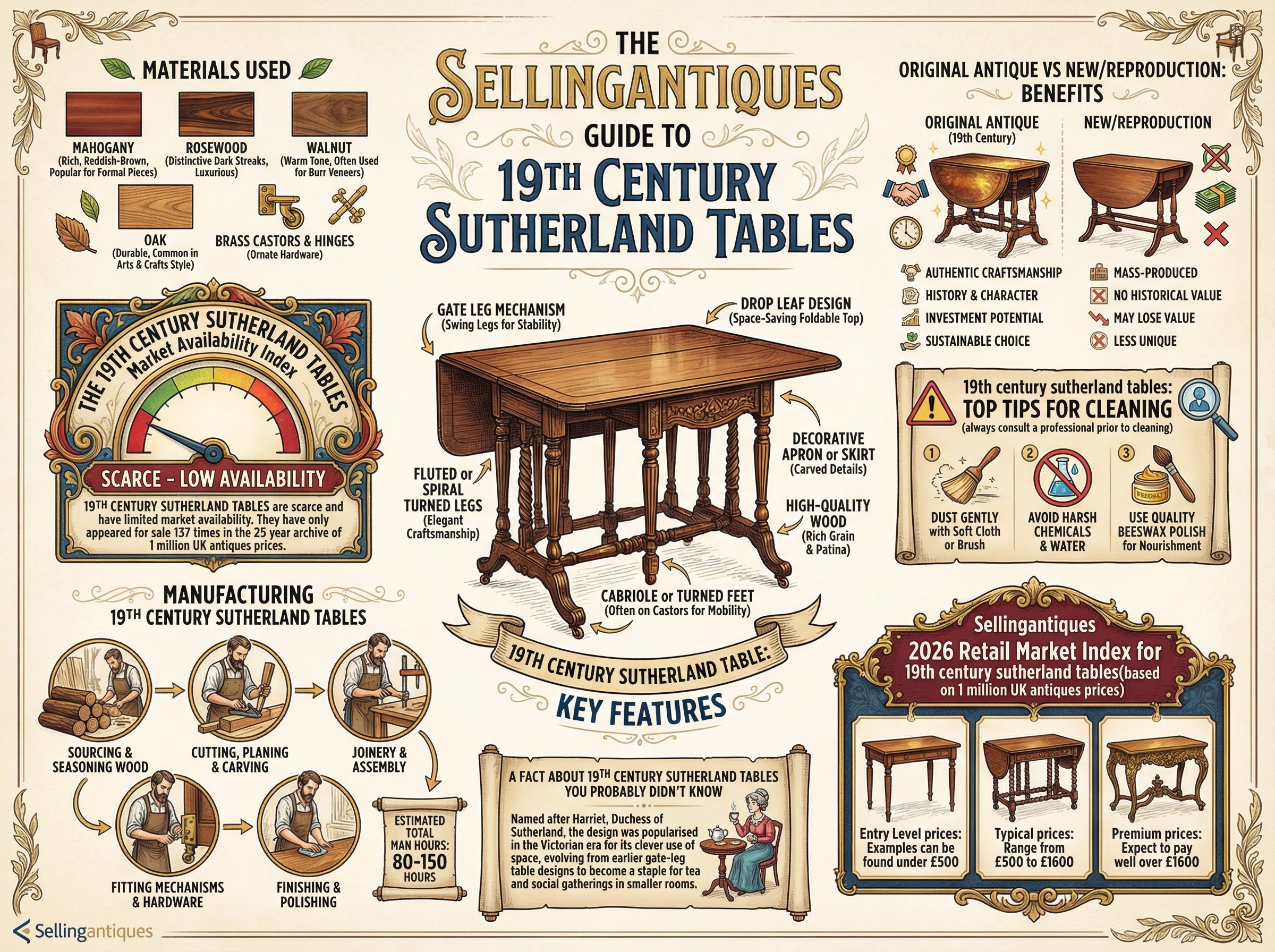 19th Century Sutherland Tables Guide Infographic