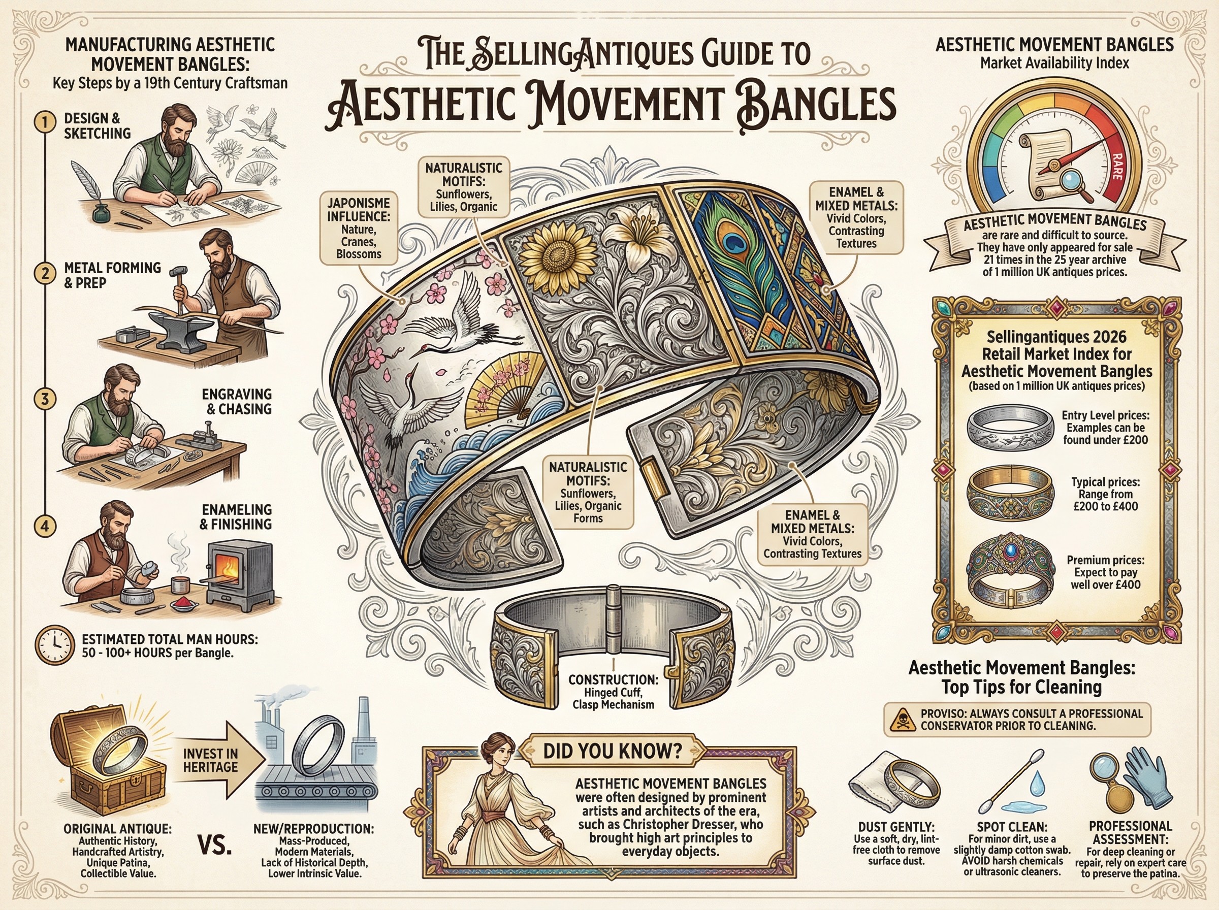 Aesthetic Movement Bangles Guide Infographic