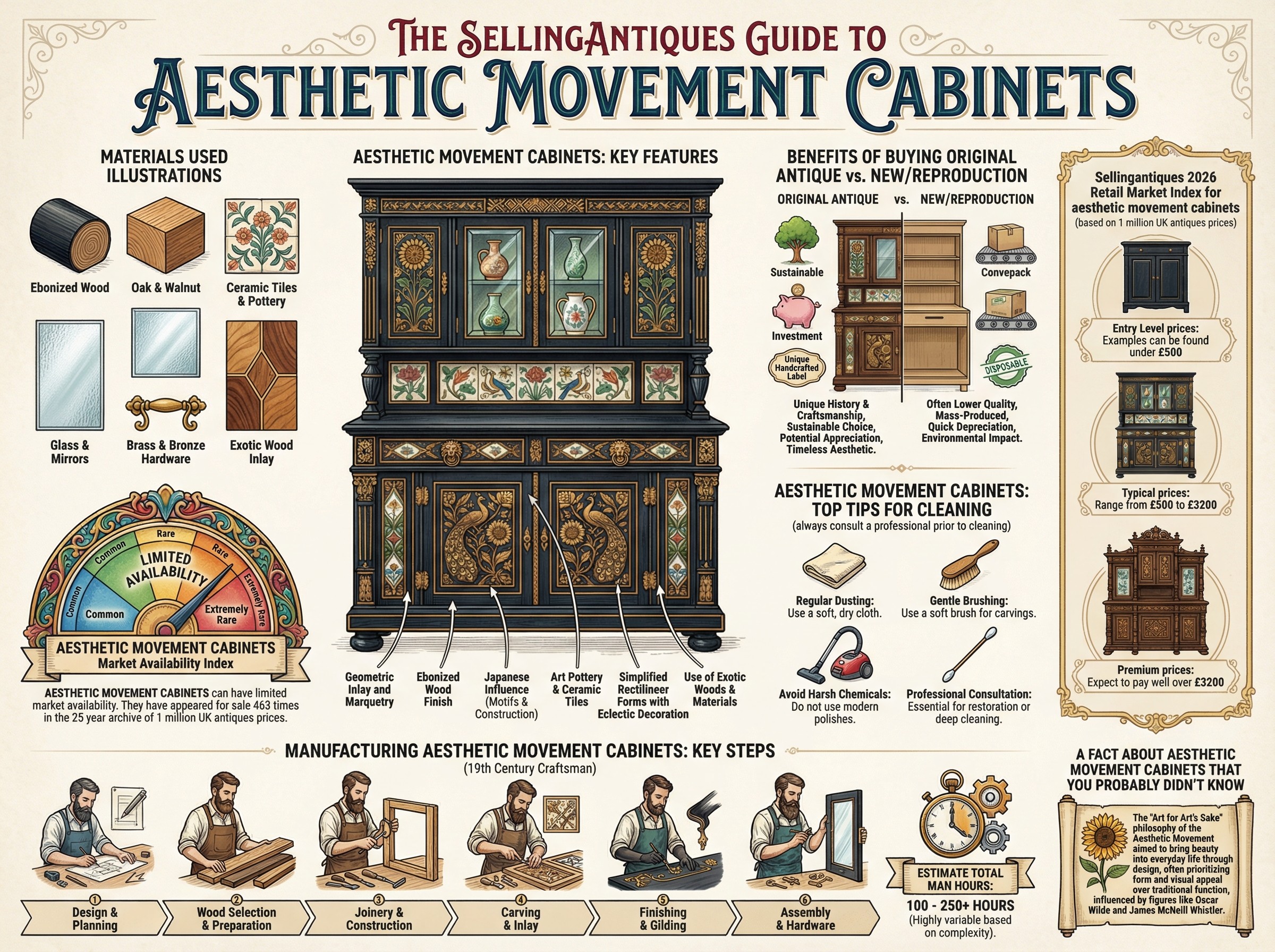Aesthetic Movement Cabinets Guide Infographic
