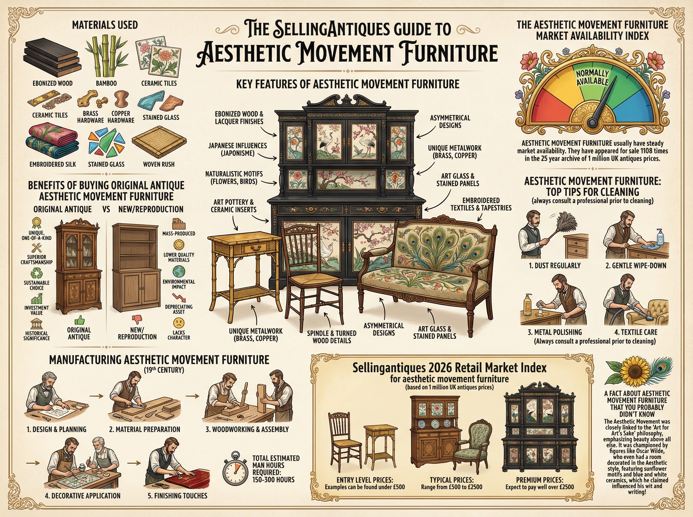 Aesthetic Movement Furniture Guide Infographic