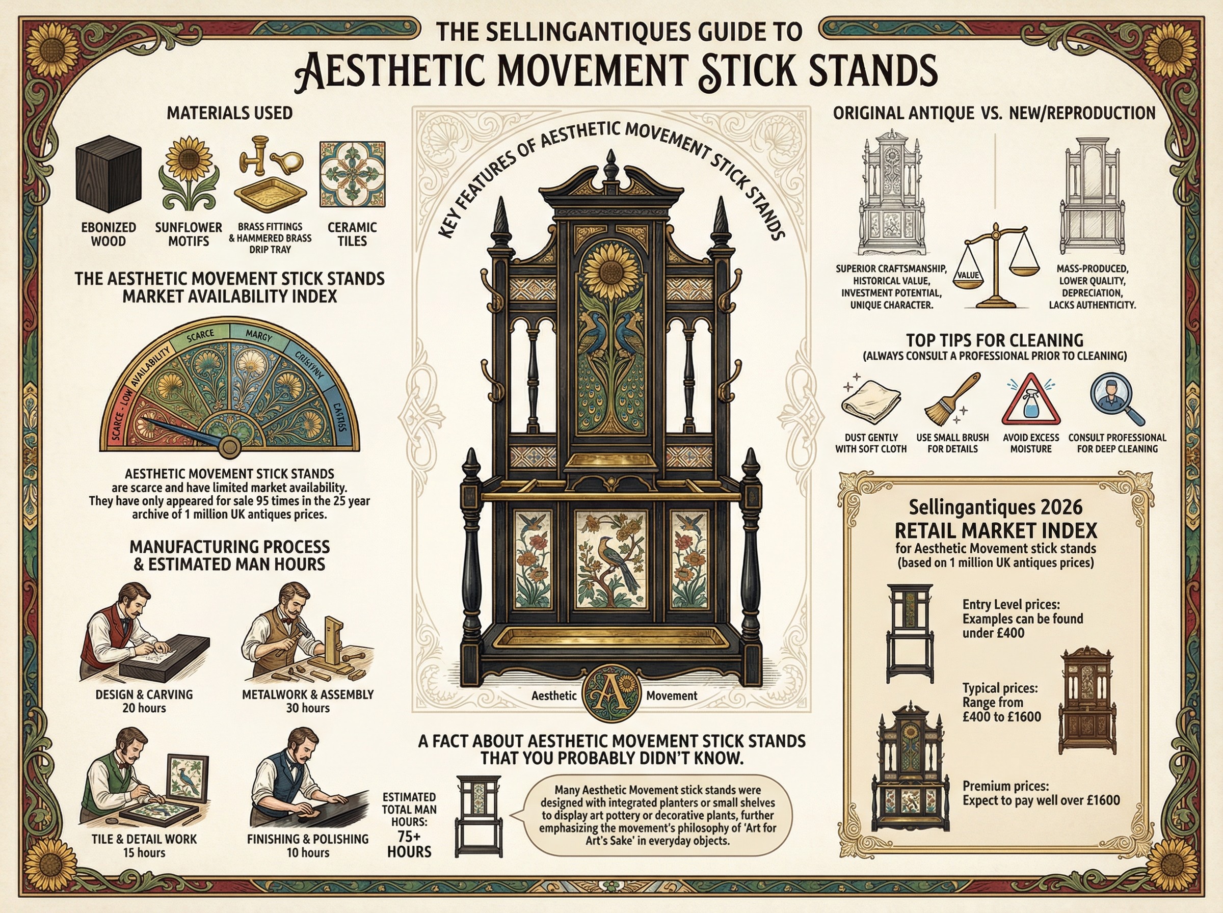 Aesthetic Movement Stick Stands Guide Infographic