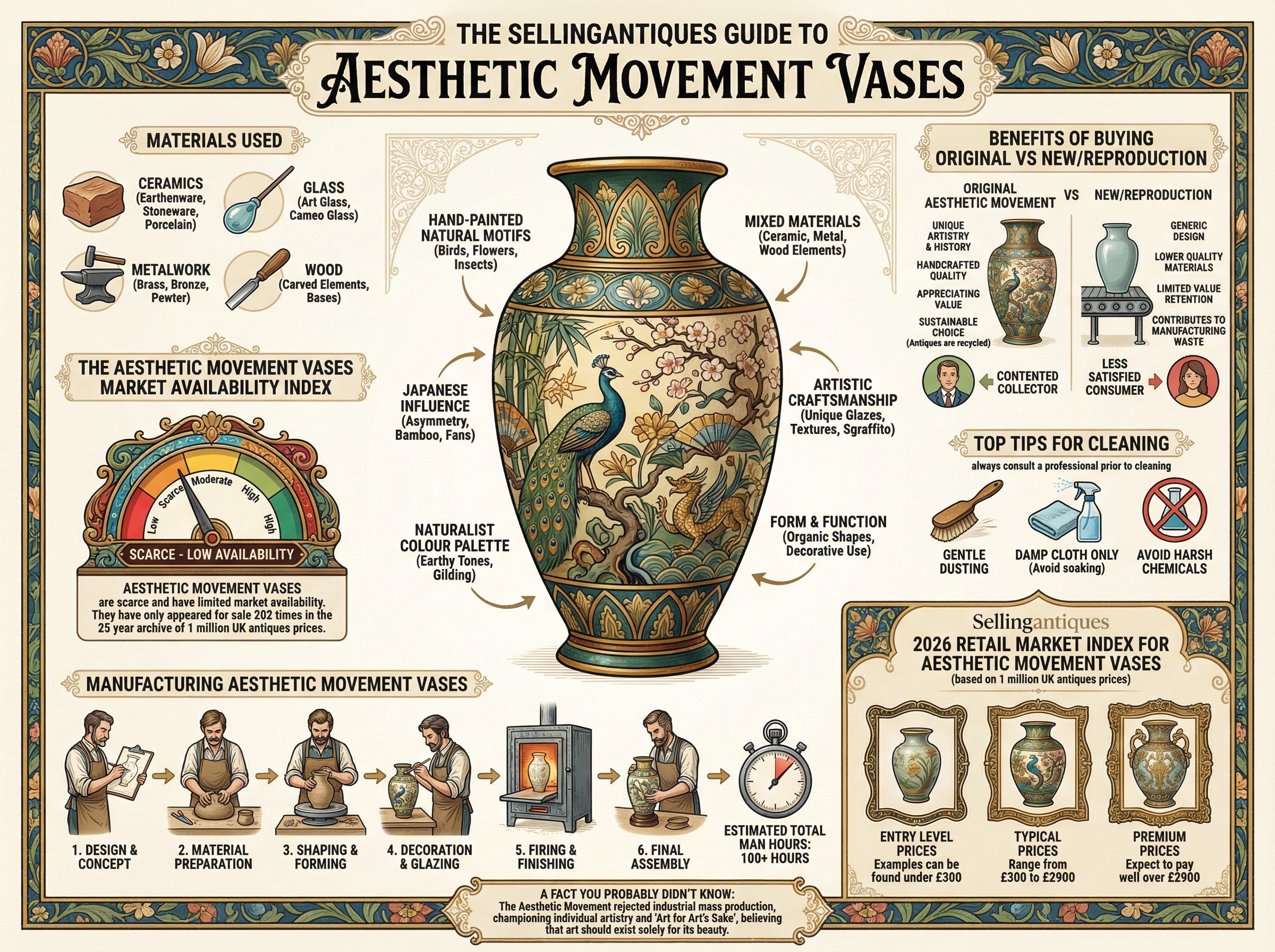 Aesthetic Movement Vases Guide Infographic
