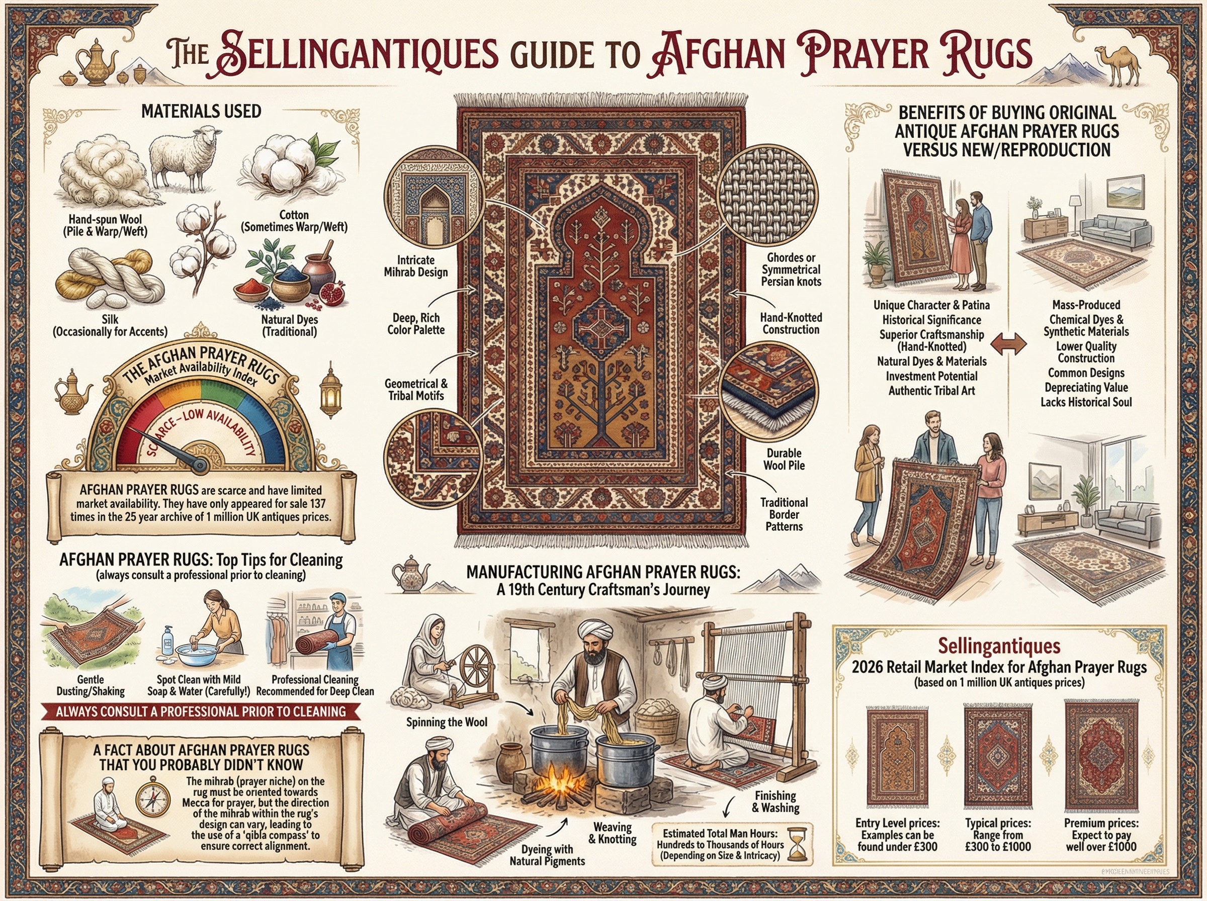 Afghan Prayer Rugs Guide Infographic