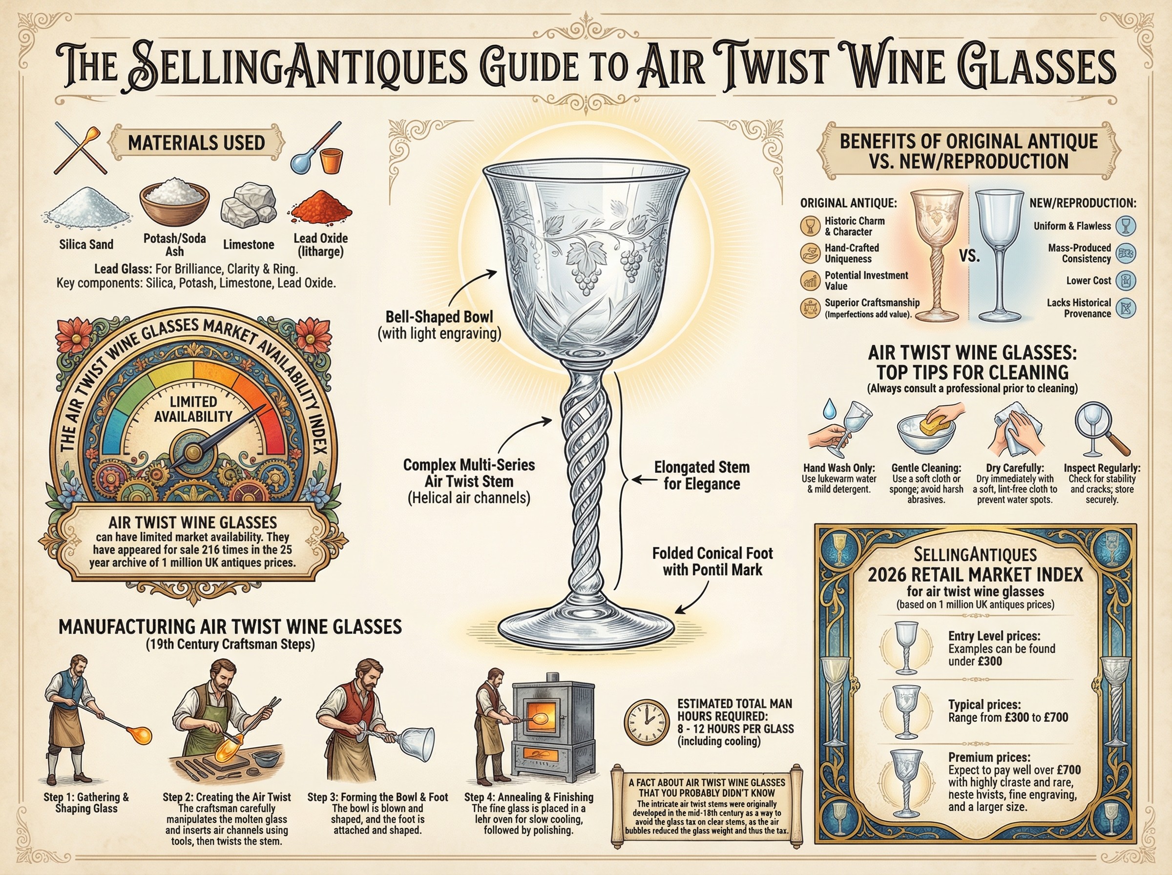 Air Twist Wine Glasses Guide Infographic