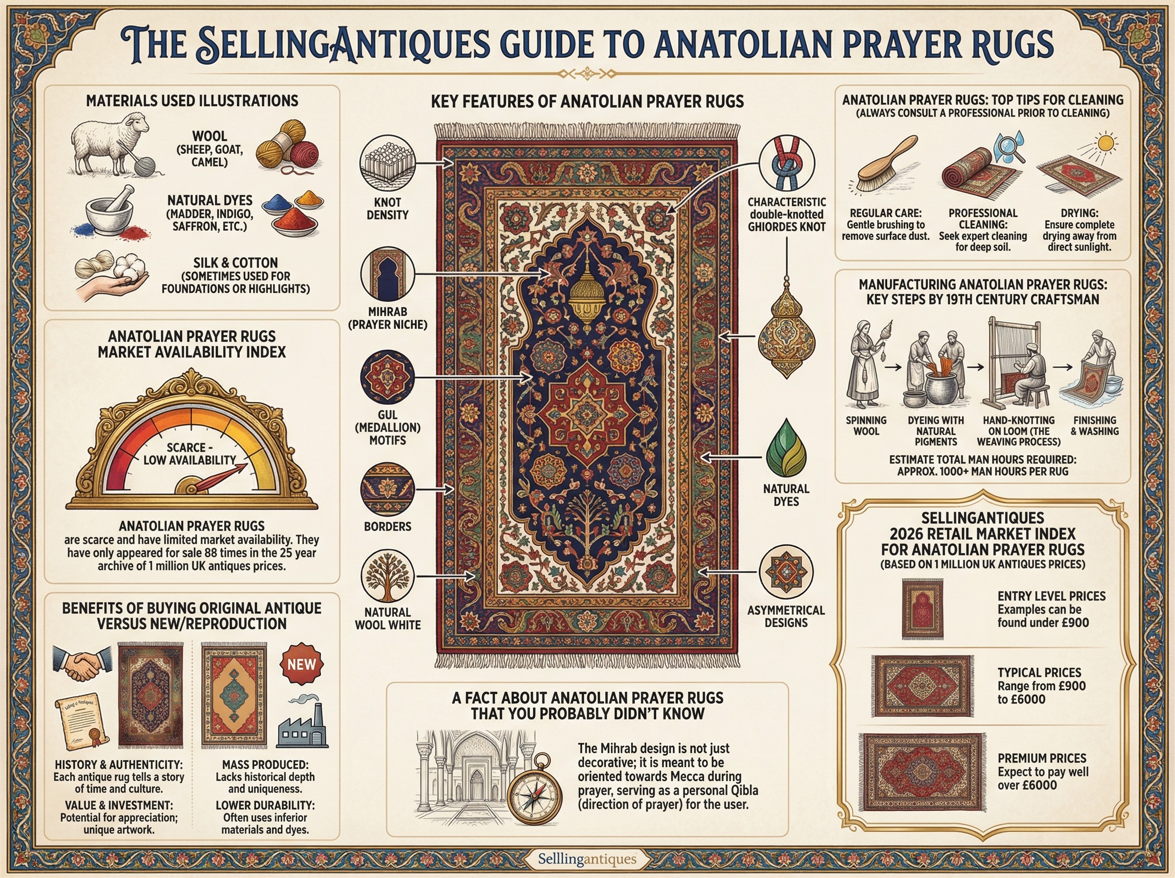 Anatolian Prayer Rugs Guide Infographic