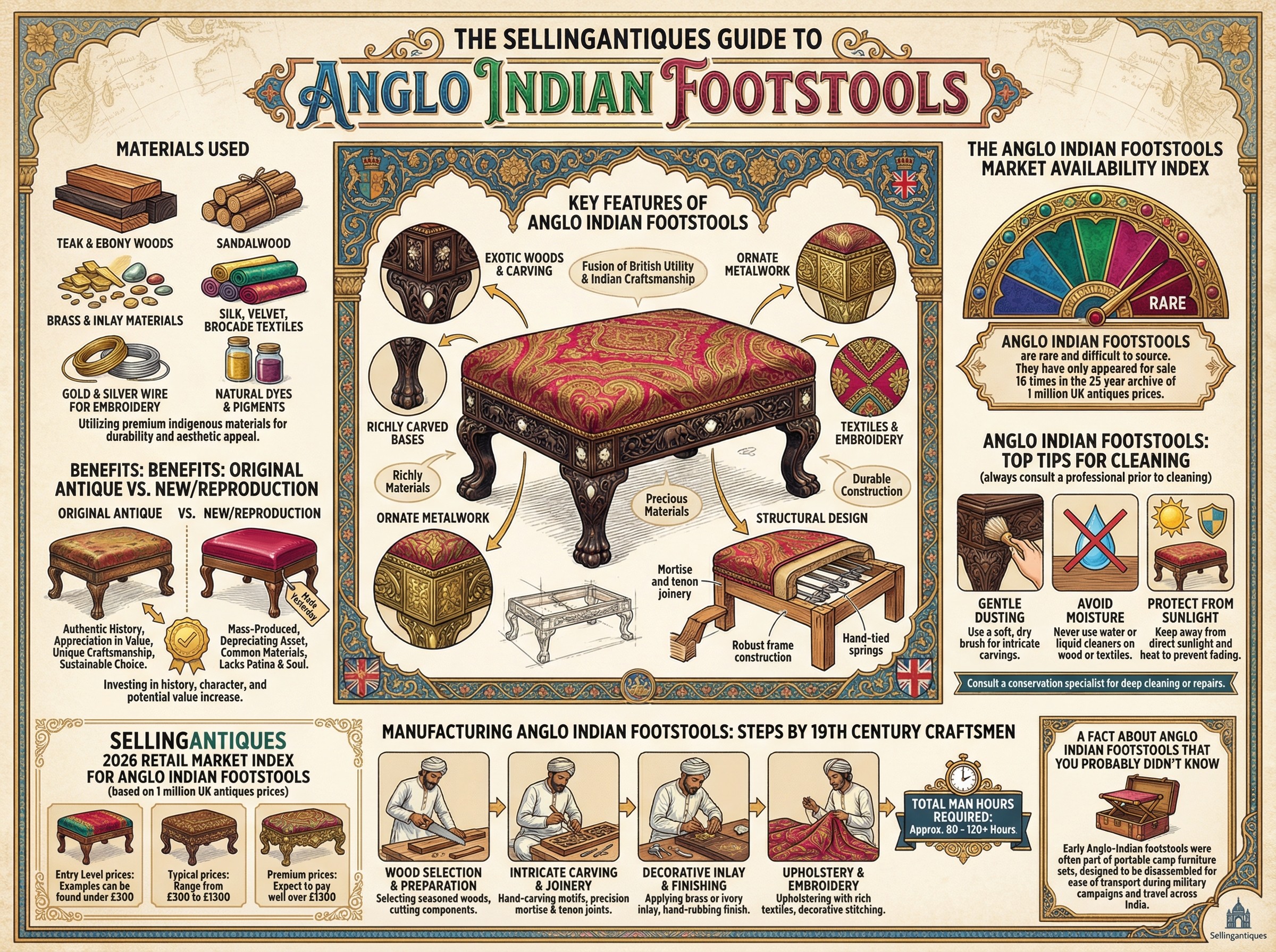 Anglo Indian Footstools Guide Infographic