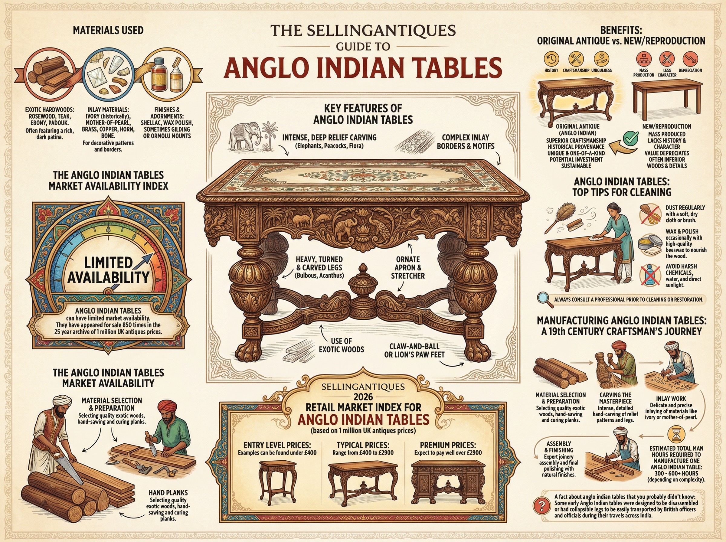 Anglo Indian Tables Guide Infographic