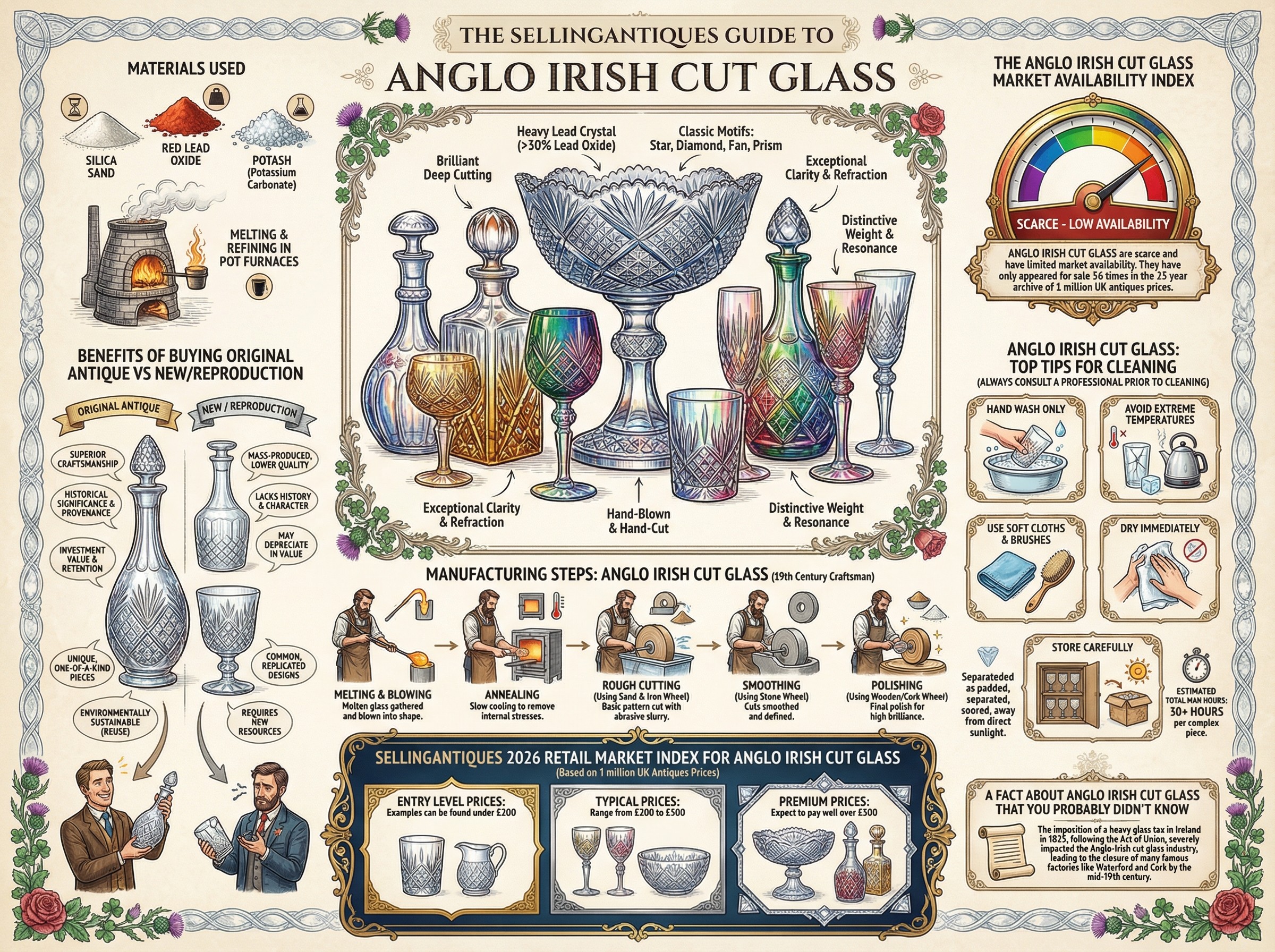 Anglo Irish Cut Glass Guide Infographic