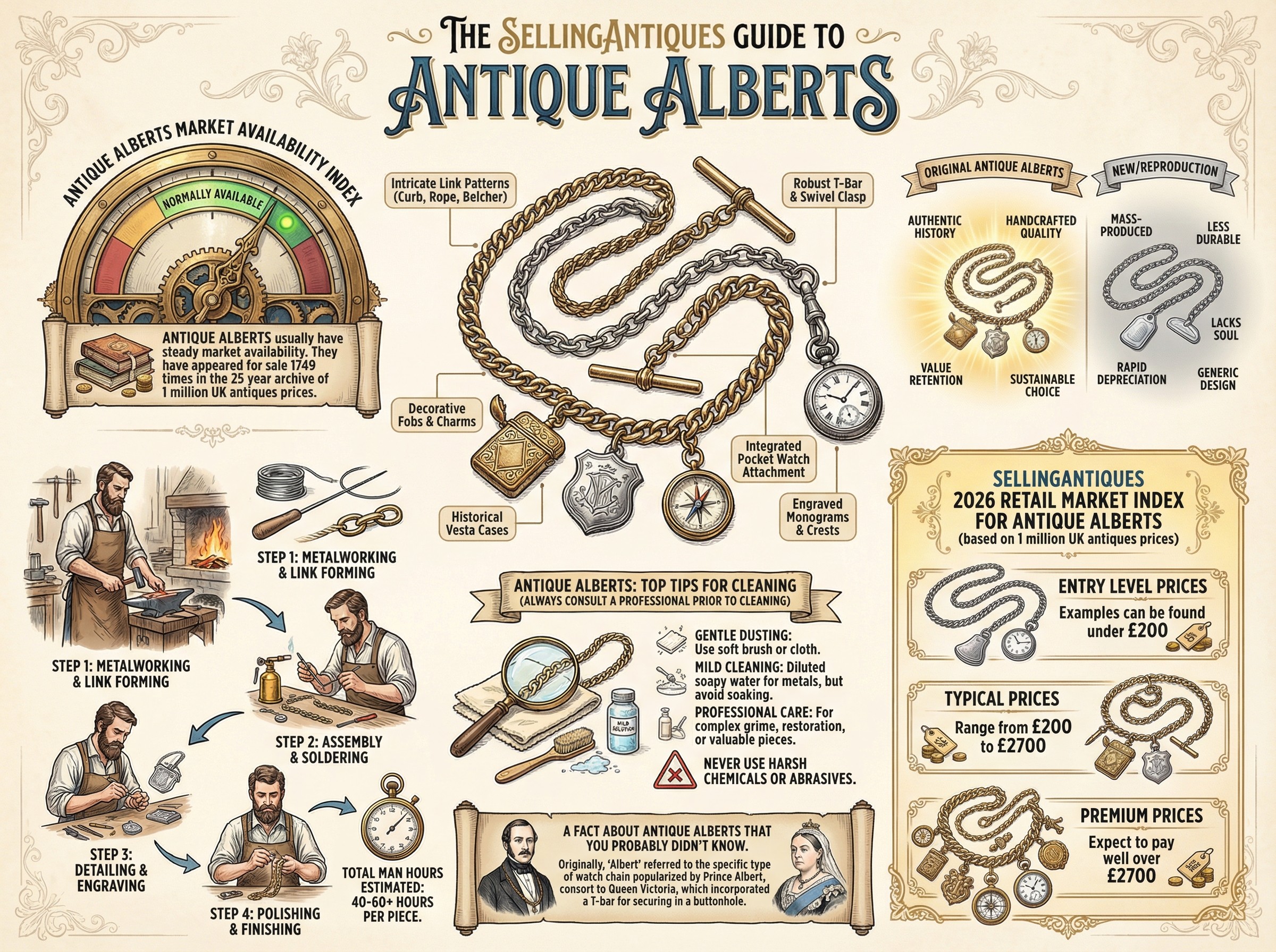 Antique Alberts Guide Infographic