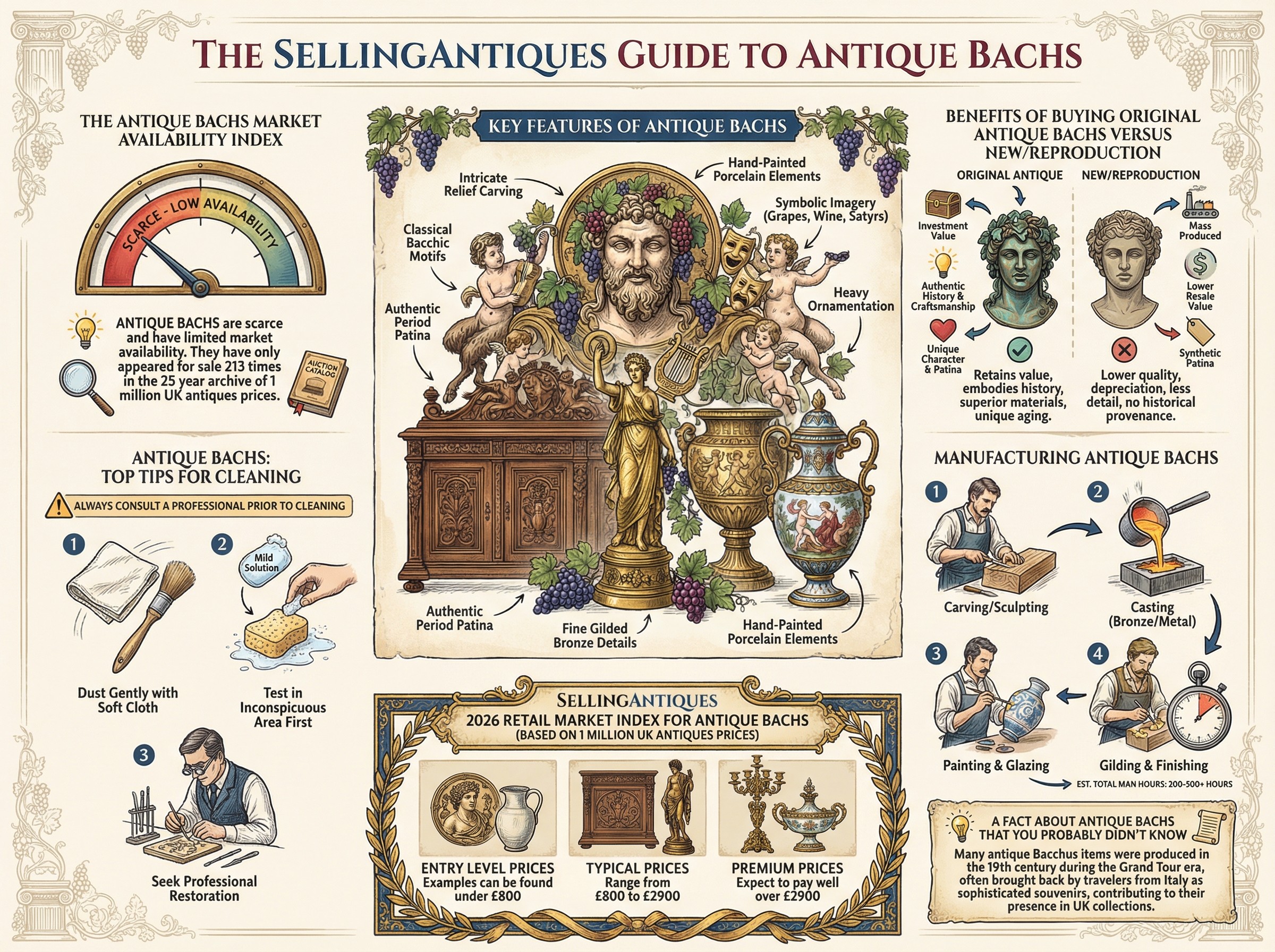 Antique Bachs Guide Infographic