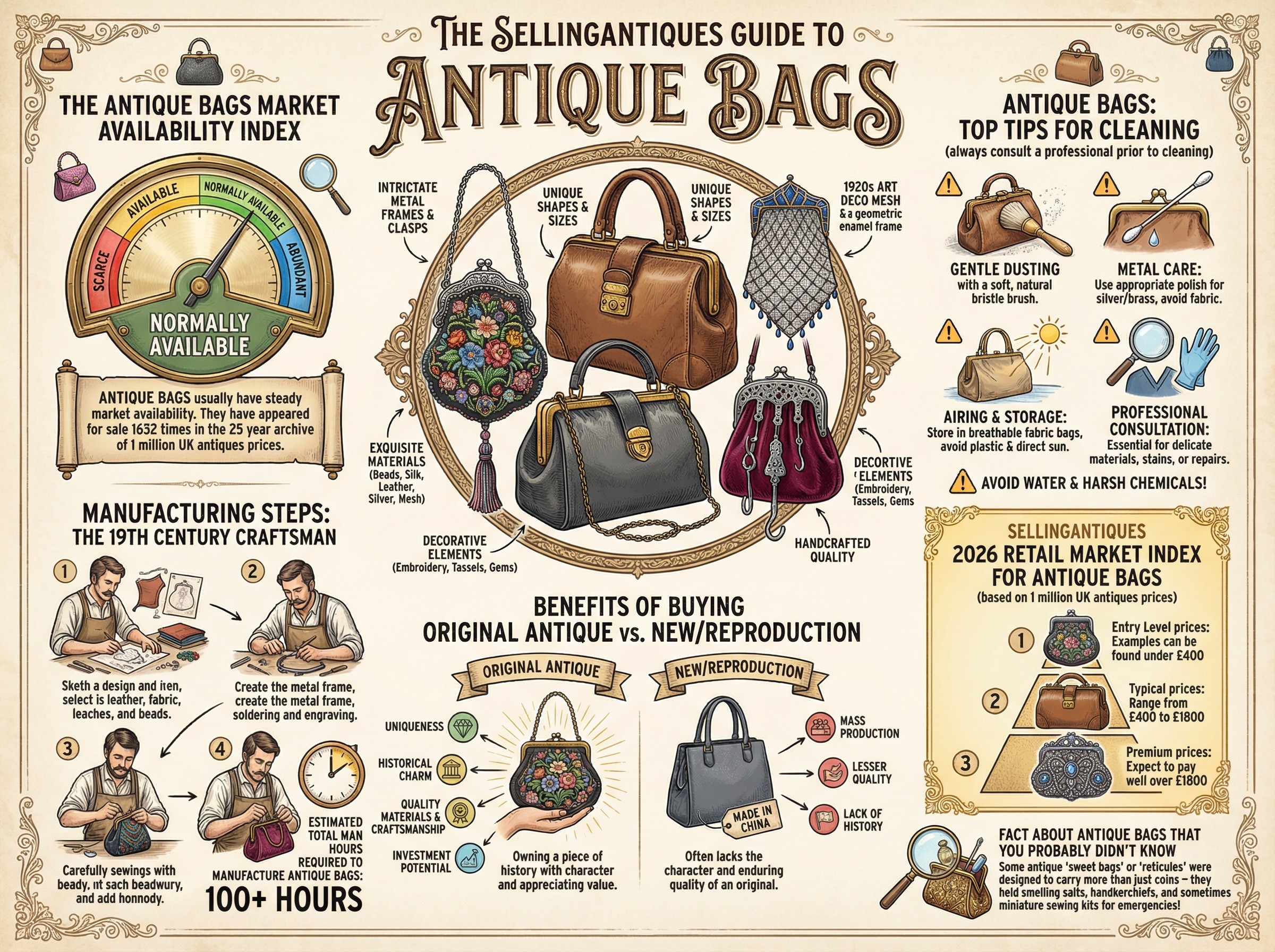 Antique Bags Guide Infographic