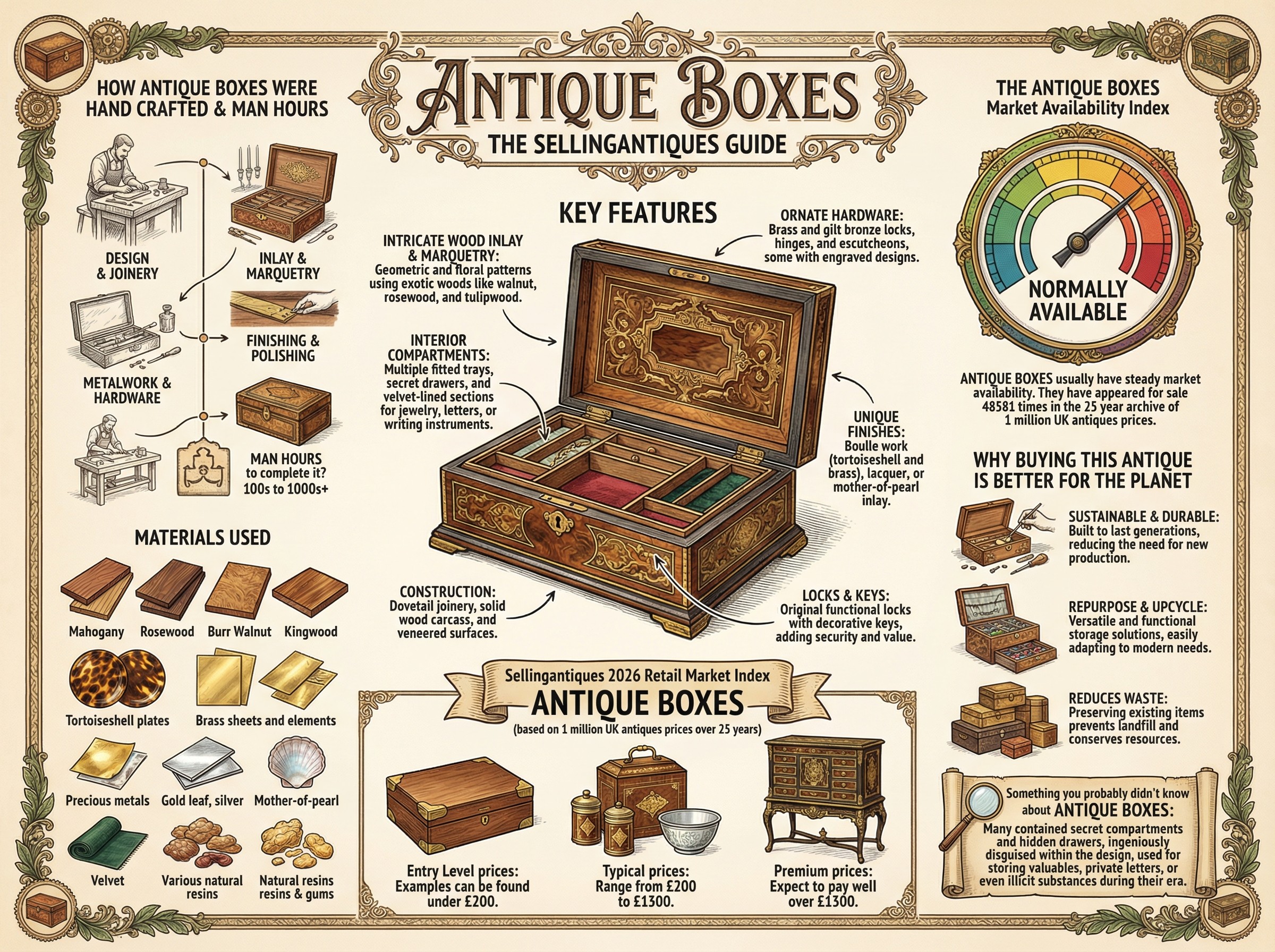 Antique Boxes Guide Infographic