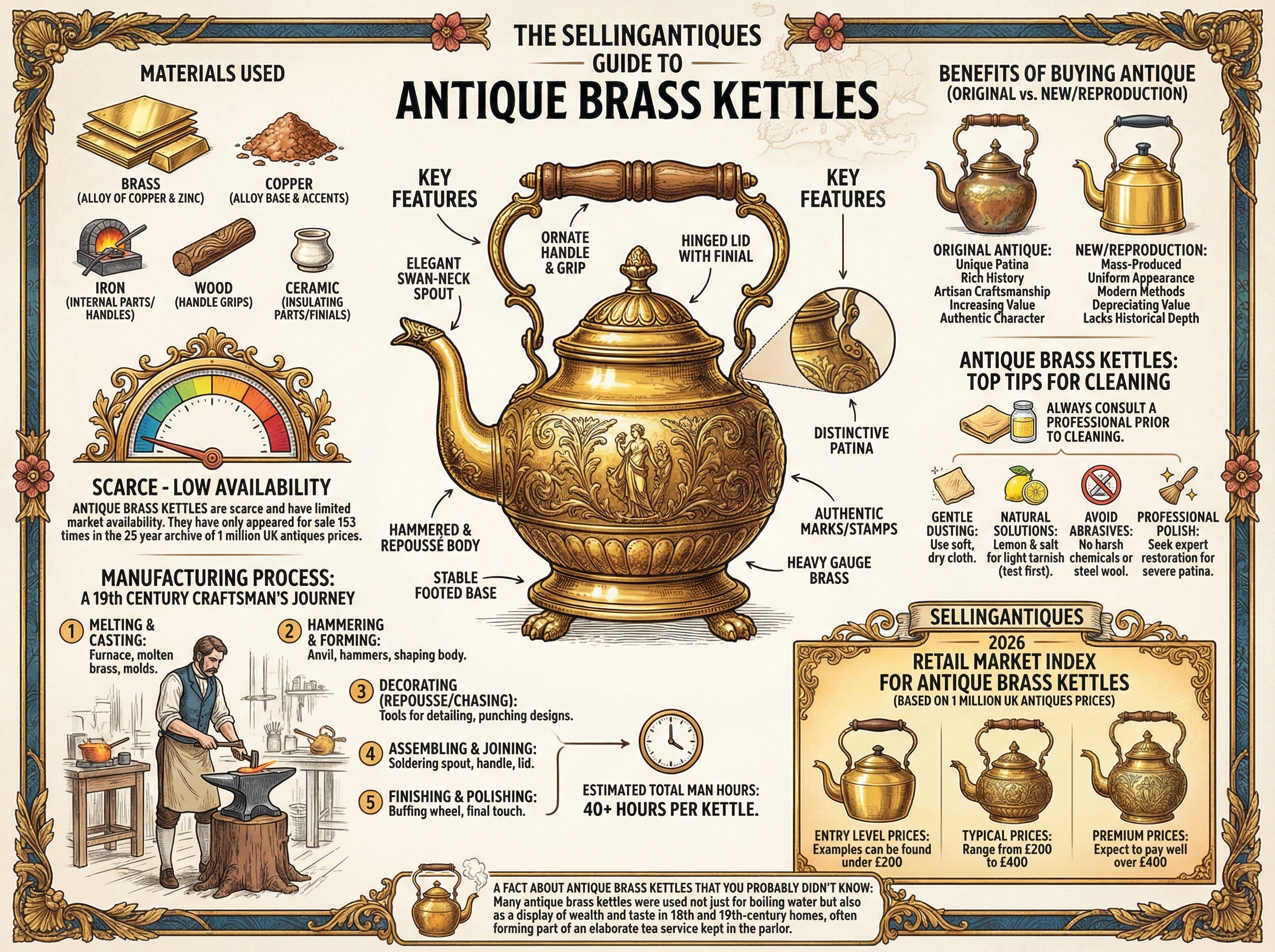 Antique Brass Kettles Guide Infographic