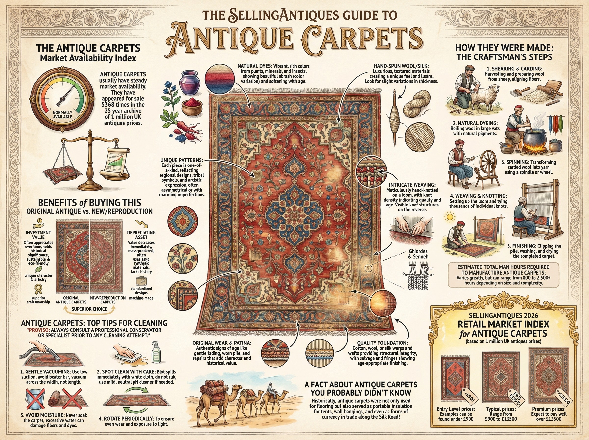 Antique Carpets Guide Infographic