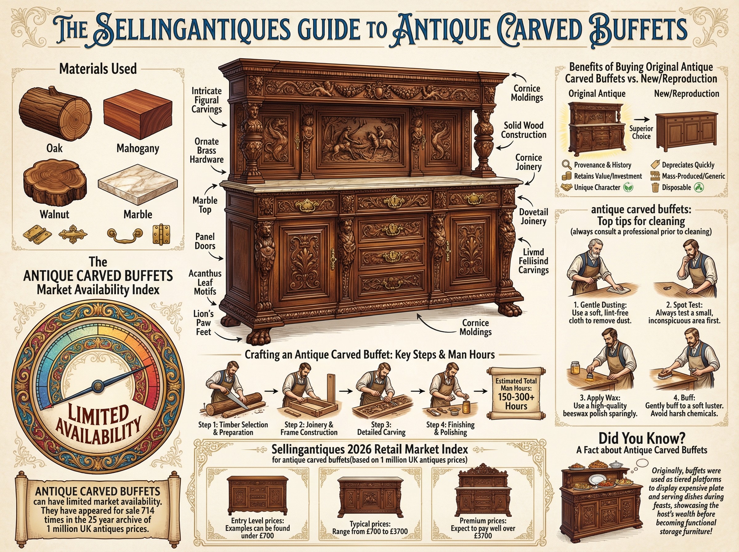 The Sellingantiques Guide to Antique Carved Buffets