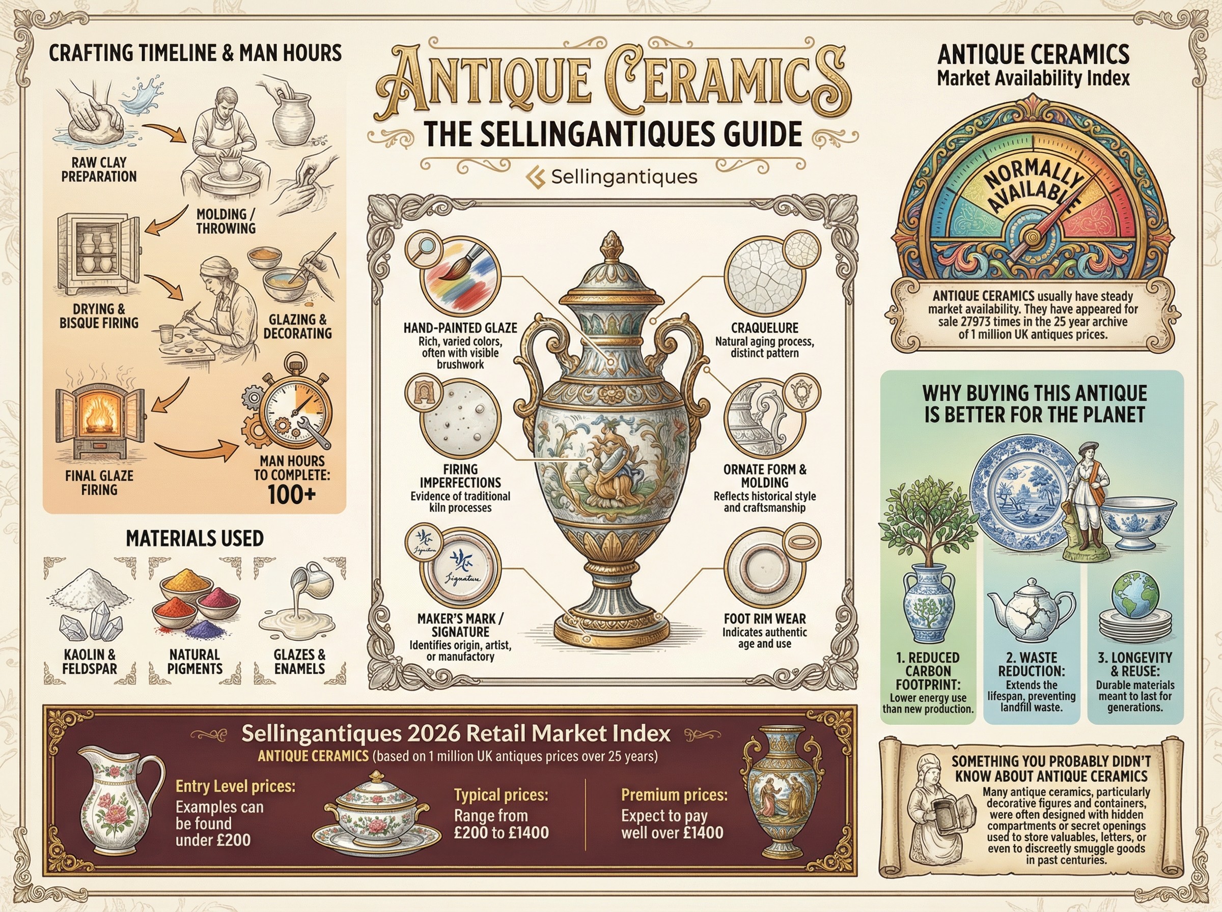 Antique Ceramics Guide Infographic